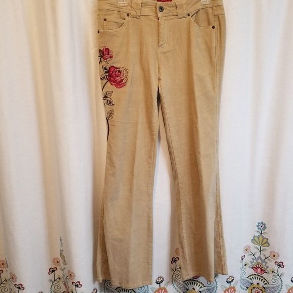 Vintage BeBop corduroy embroidered pants - Picture 1 of 7